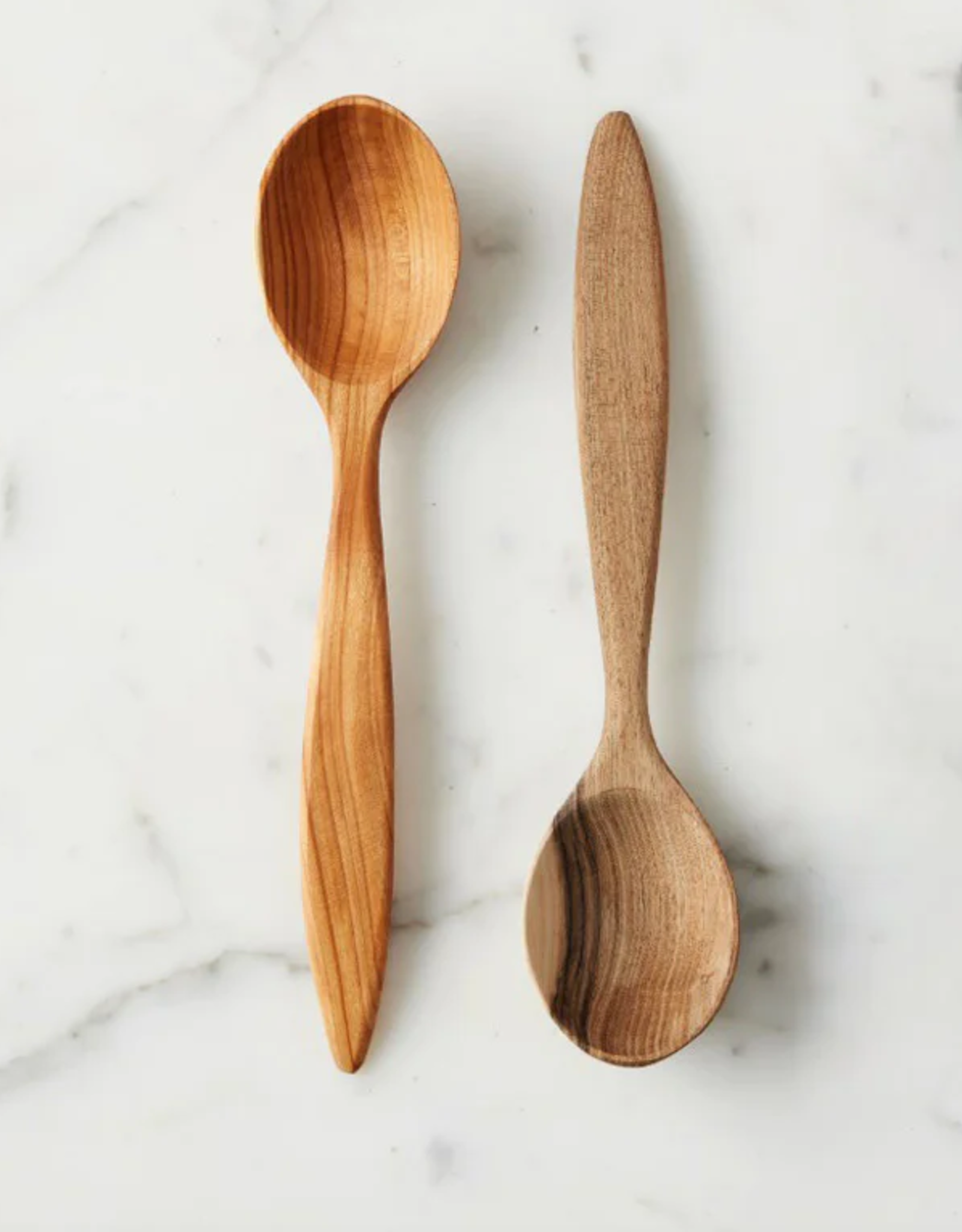 Small Fruitwood Serving Spoon L6"