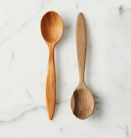 Small Fruitwood Serving Spoon L6"