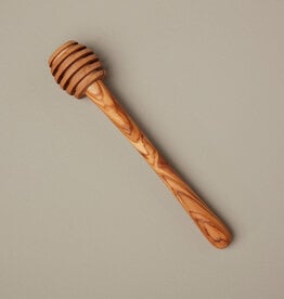 Long Olive Wood Honey Dip L7.5"