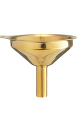 Gold Finish Stainless Steel Funnel D2.14"