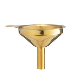 Gold Finish Stainless Steel Funnel D2.14"
