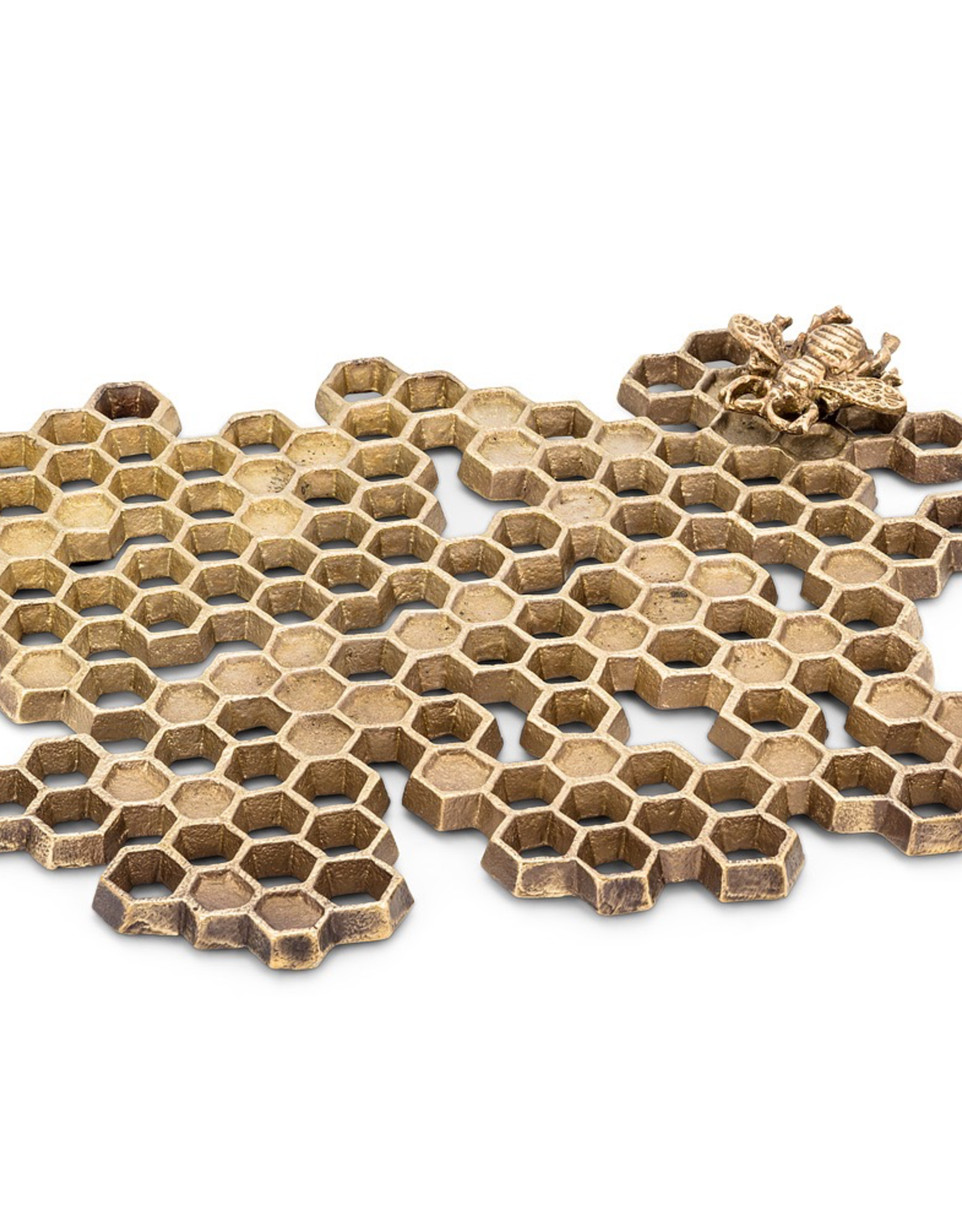Honeycomb with Bee Trivet