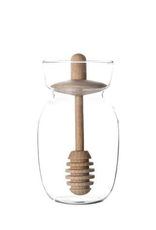Minima Clear Glass Honey Jar