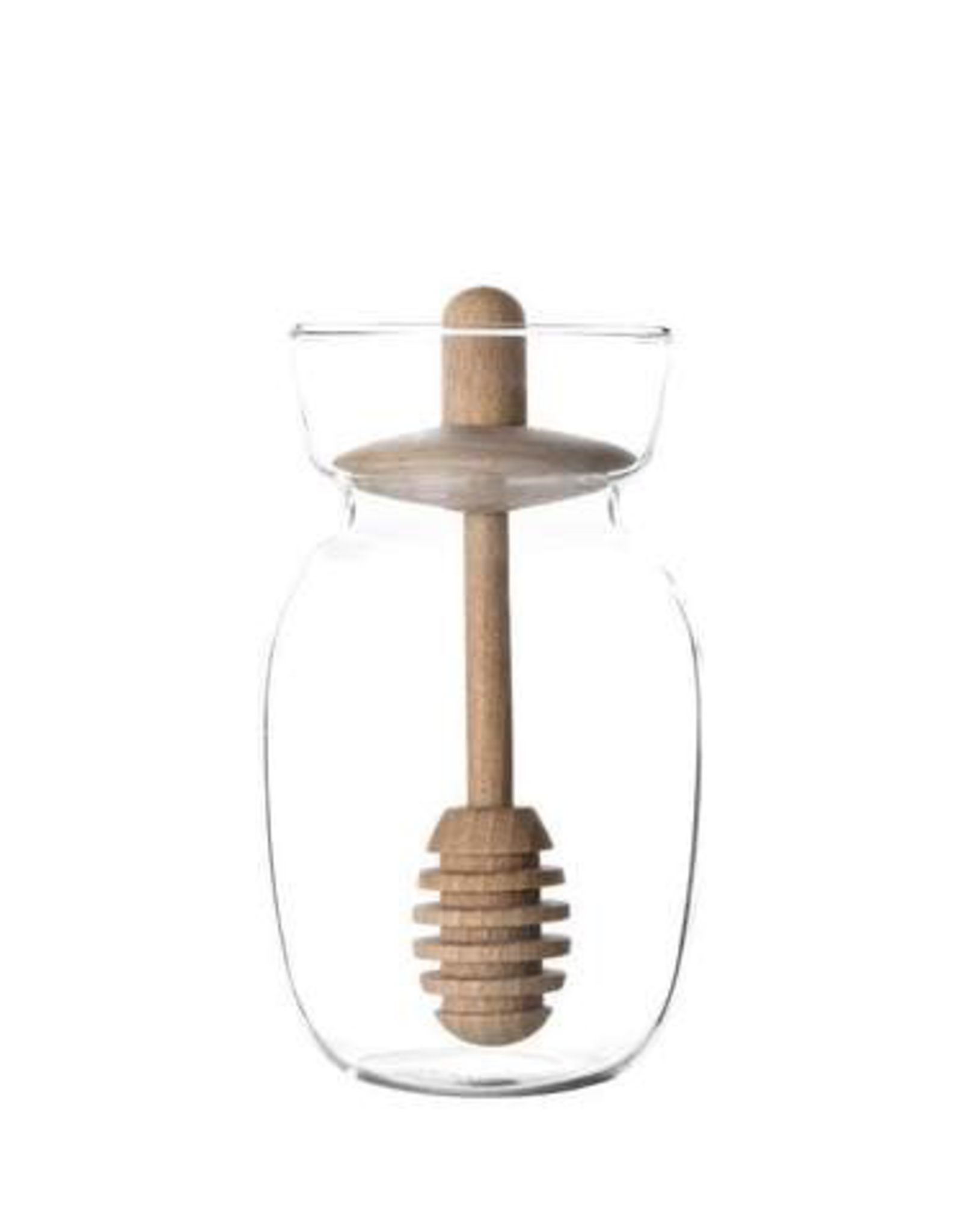 Minima Clear Glass Honey Jar