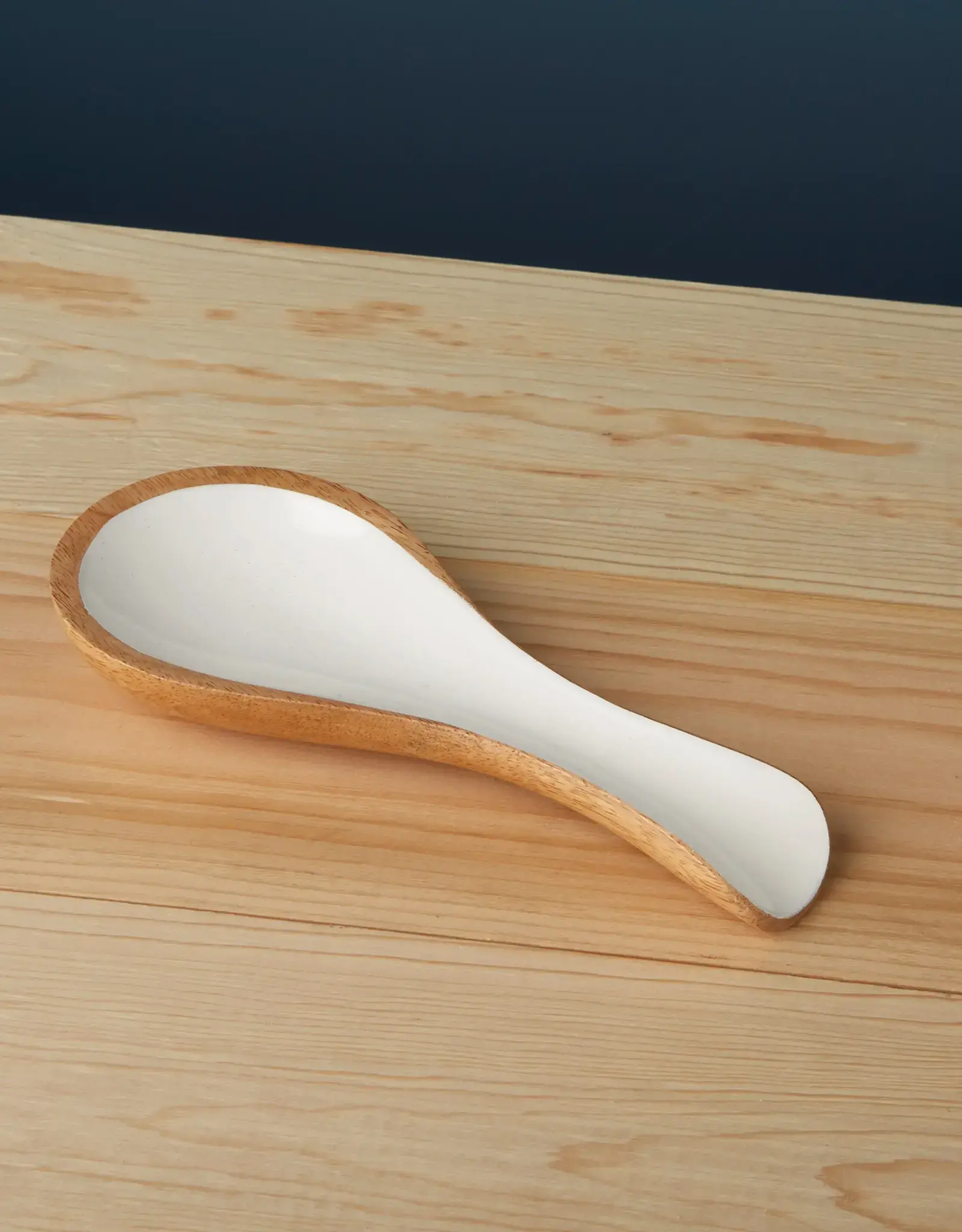 Madras Wood and Enamel Spoon Rest