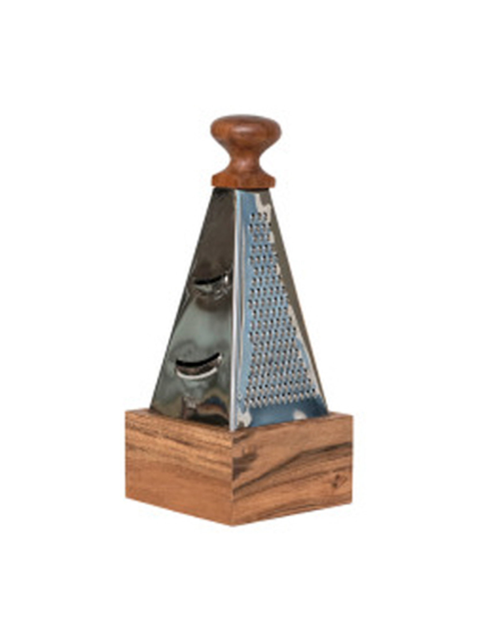 Stainless Steel Grater with Acacia Wood Handle L7"