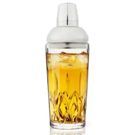 Crystal Cocktail Shaker with Built in Strainer