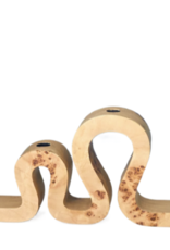 Uma Burl Wood Candle Holder