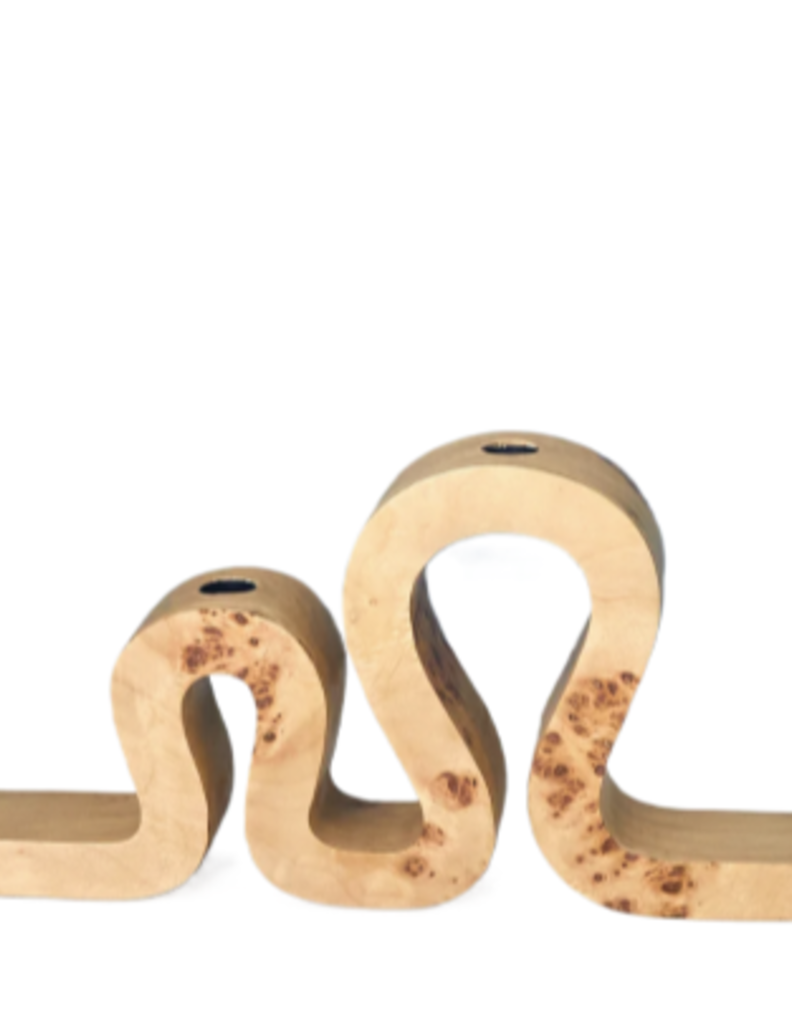 Uma Burl Wood Candle Holder