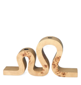 Uma Burl Wood Candle Holder