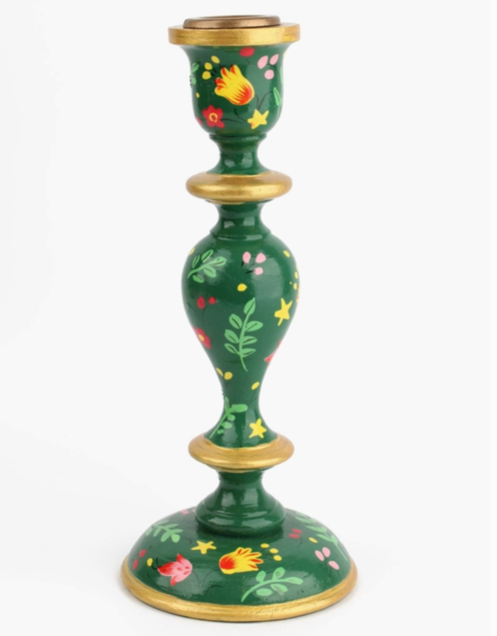Large Green Candlestick