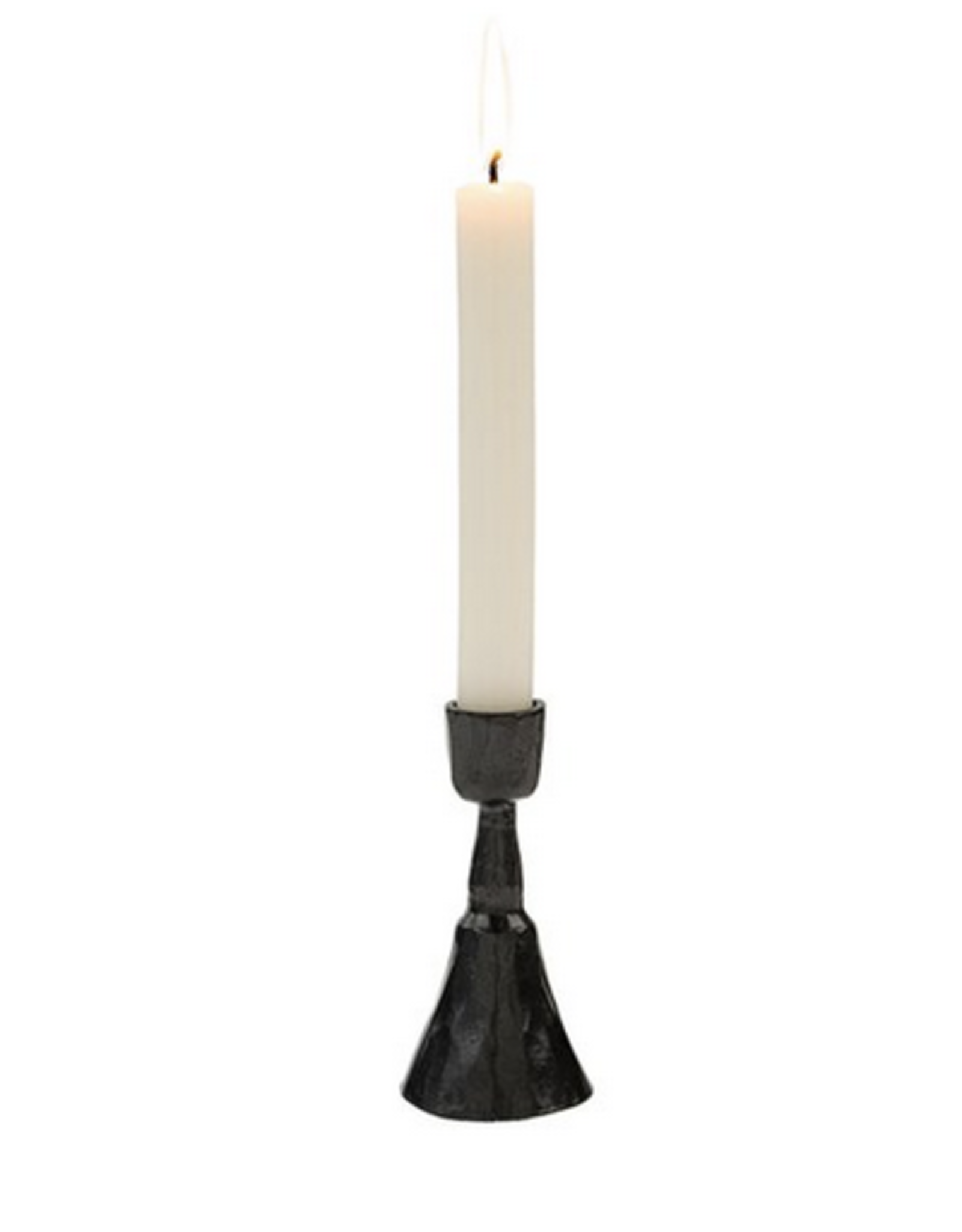 Medium Gunmetal Zora Candlestick H4.5"