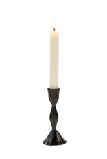 Large Gunmetal Zora Candlestick H5.5"