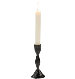 Large Gunmetal Zora Candlestick H5.5"