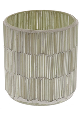 Mosaic Glass Votive D3.25" H3.5"