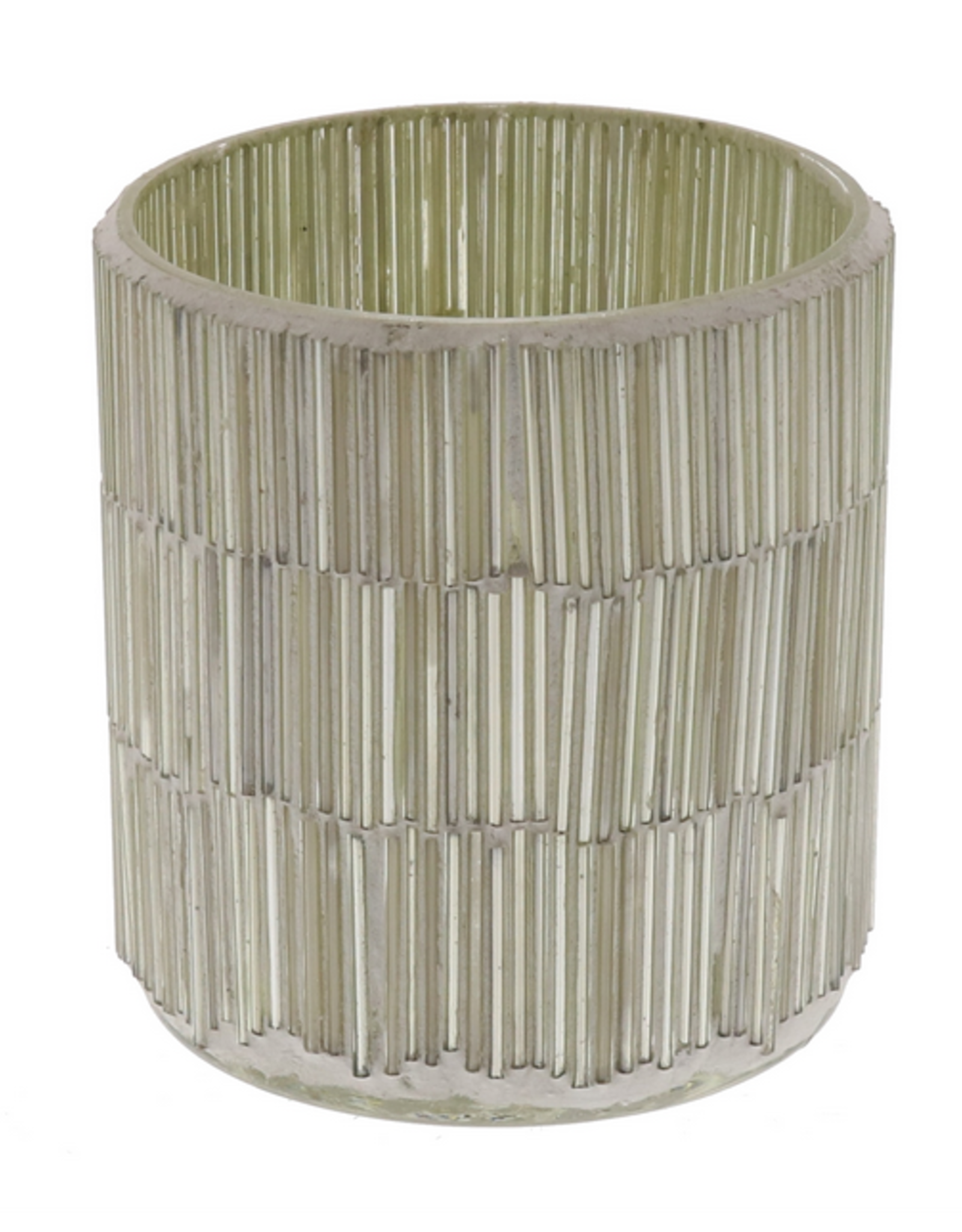 Mosaic Glass Votive D3.25" H3.5"