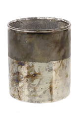 Silver Pavel Votive D3.25" H3.5"