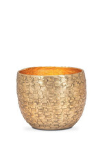 Small Hammered Gold Votive H2.75”