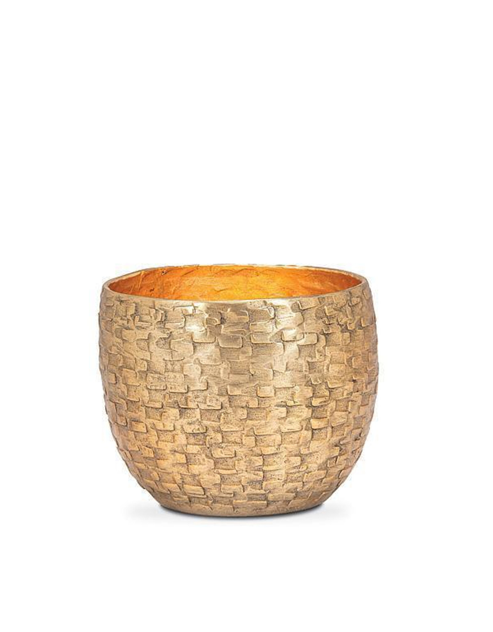 Small Hammered Gold Votive H2.75”
