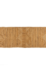 Diamond Jute Runner Rug L8' W2.5'