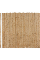 Large White Coastal Stripe Rug L72" W48"