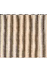 Large Black/Sand Horizontal Striped Mat L60" W36"