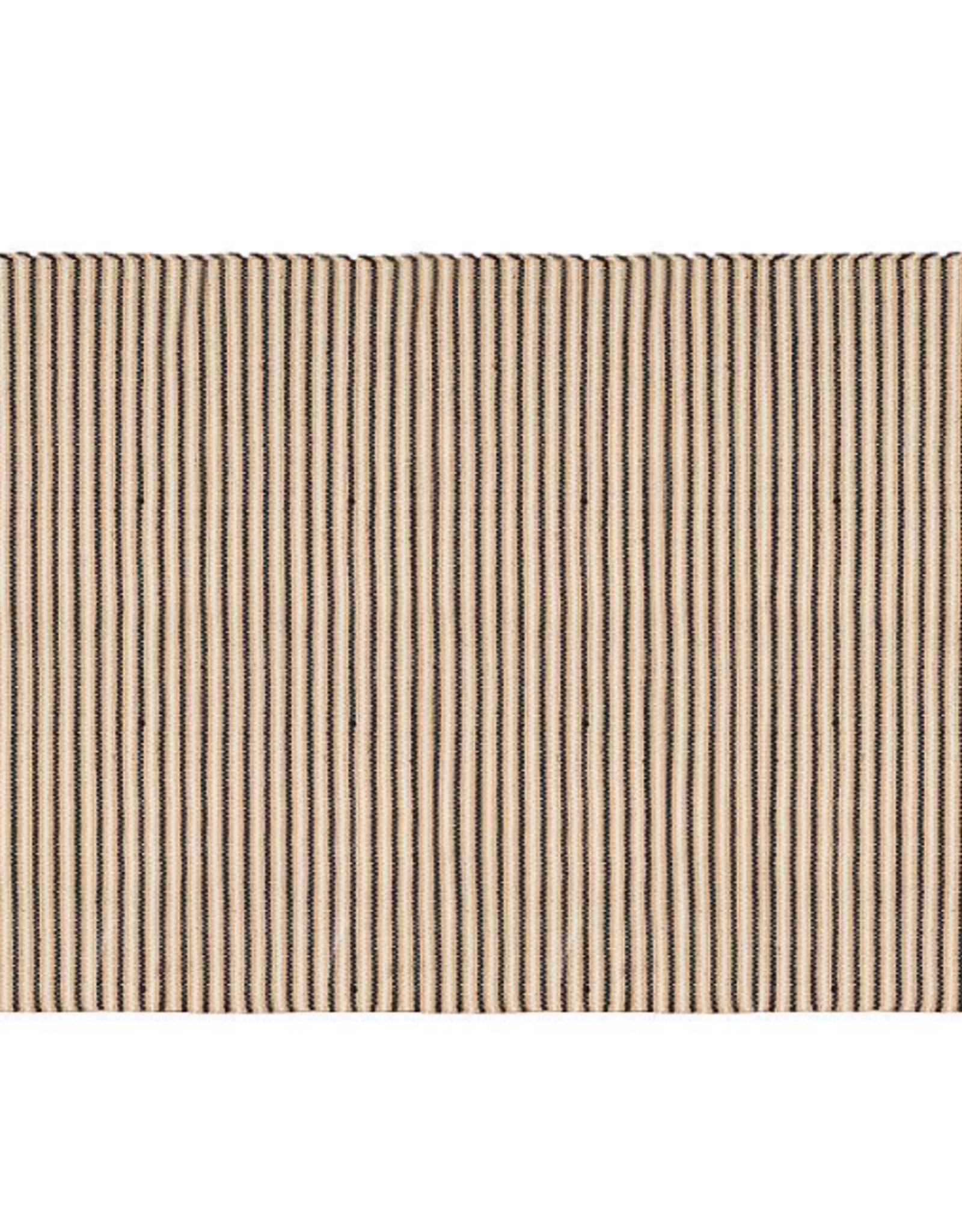 Large Black/Sand Horizontal Striped Mat L60" W36"