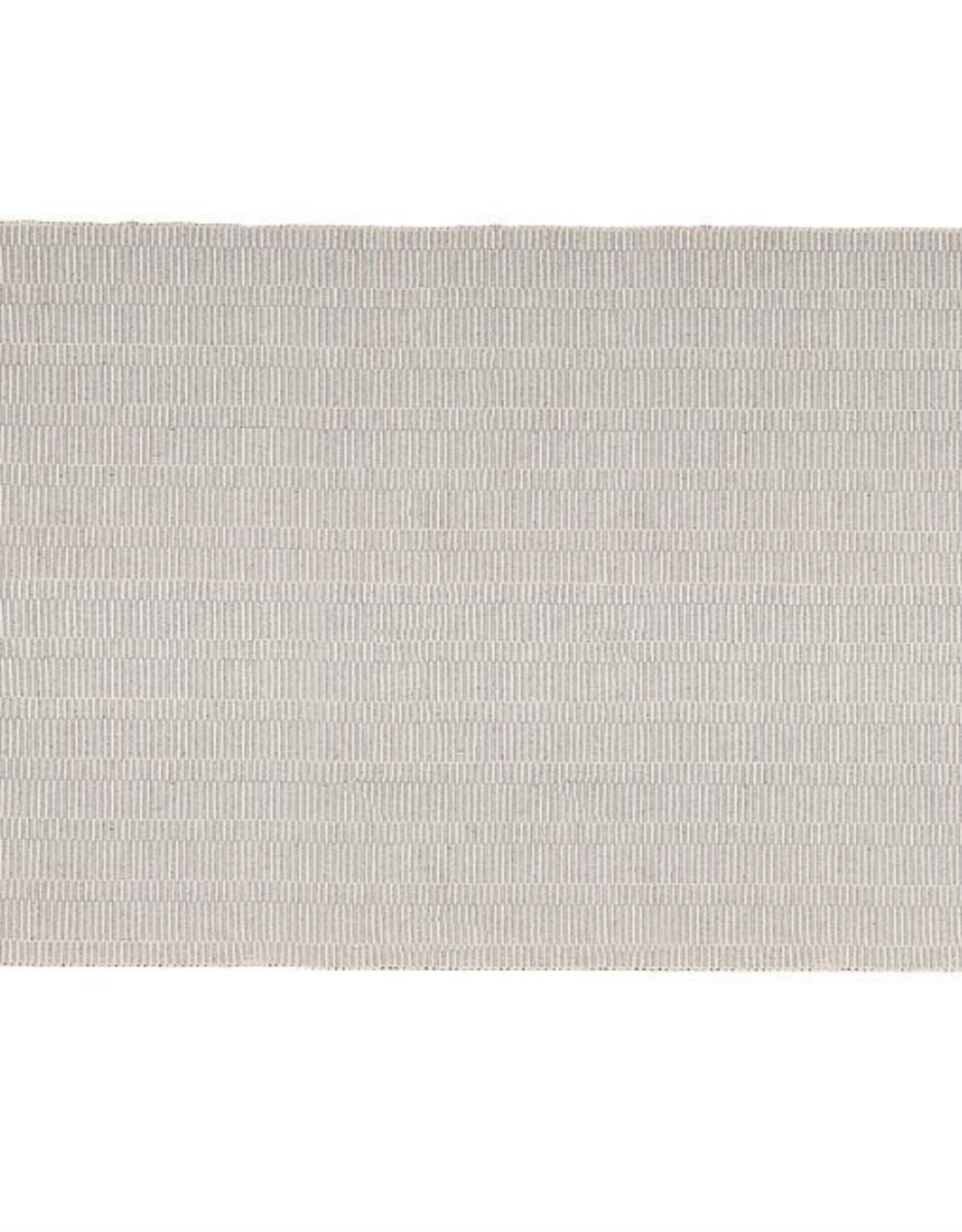 Small Grey/Ivory Short Striped Mat L30" W20"