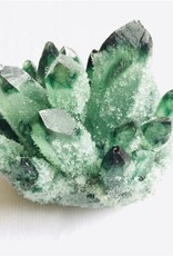 Green Phantom Quartz Cluster