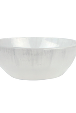 Large Round Selenite Bowl D4" H1.5"