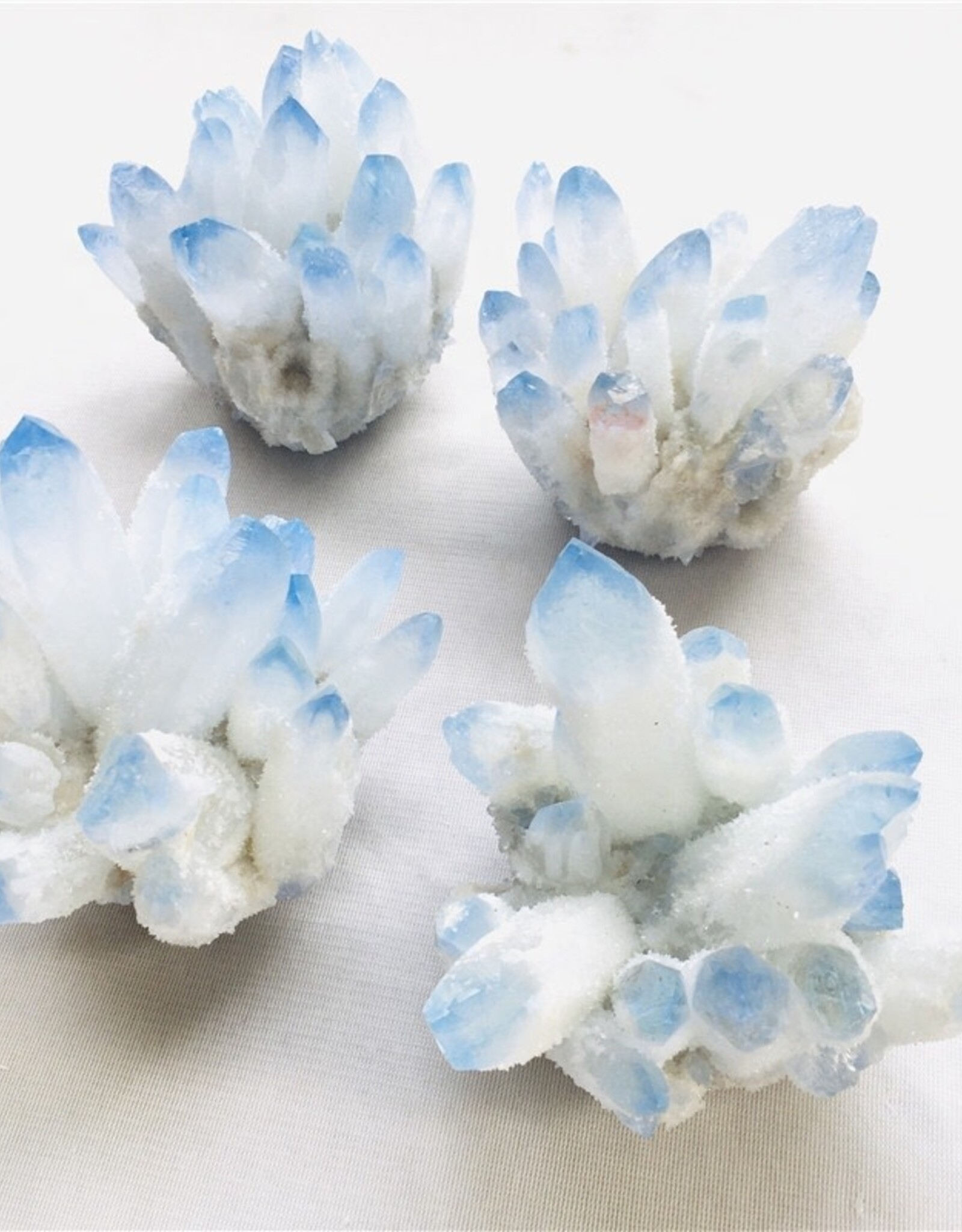 Blue Angel Aura Quartz Cluster