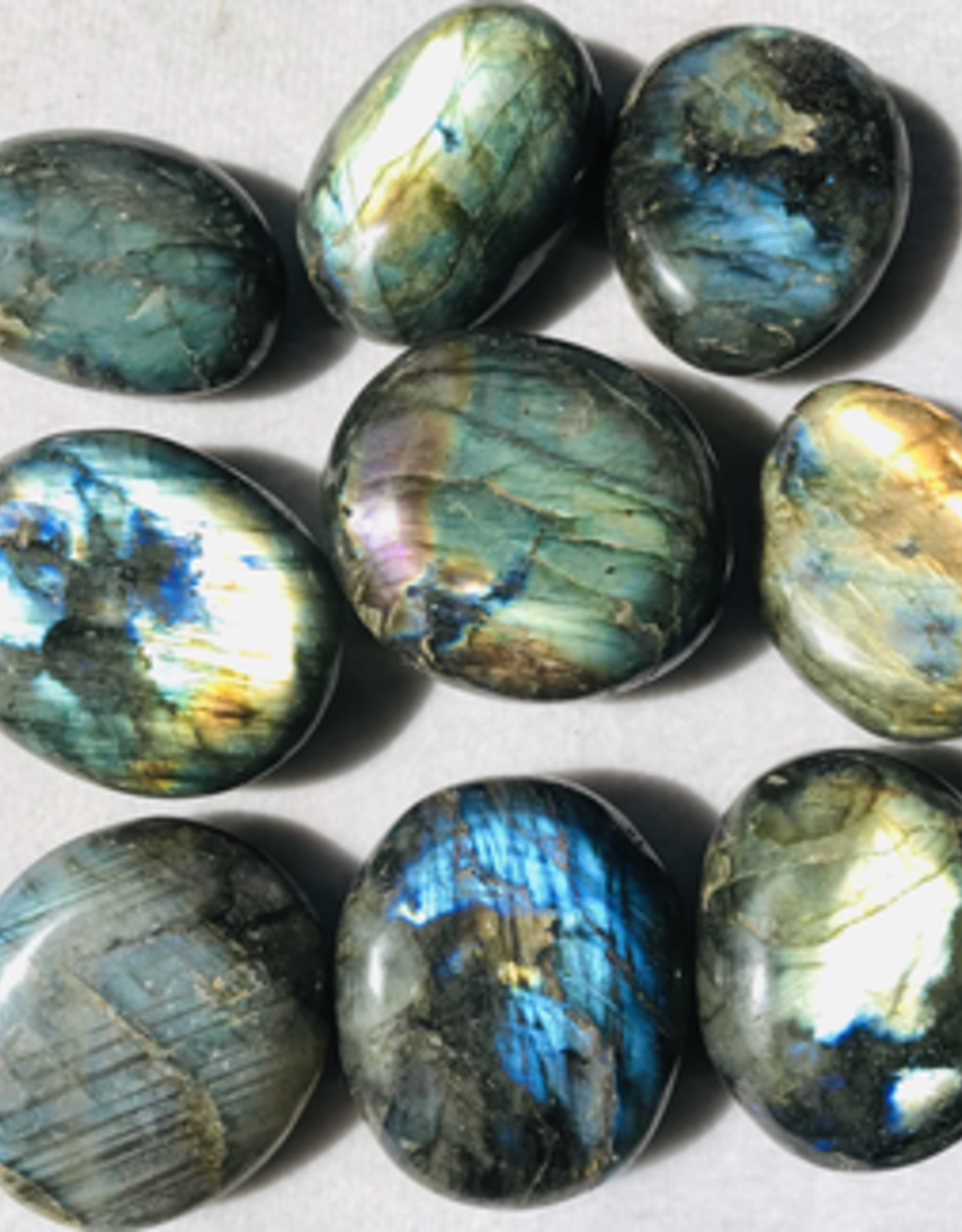 Large Labradorite Palm Stone