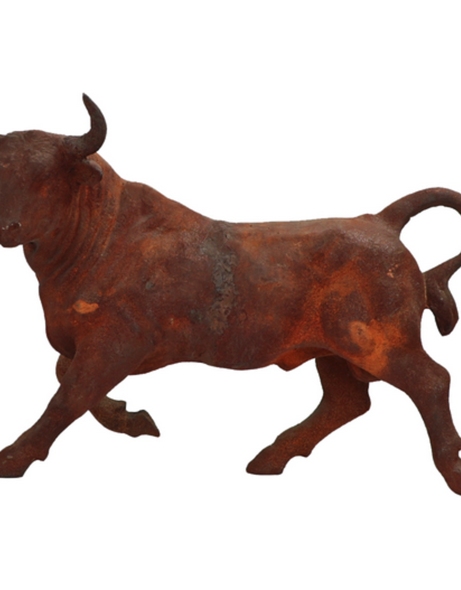 Rust Charging Bull L23" W6" H16"