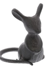 Listening Cast Iron Mouse H9" W8"