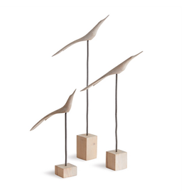 Medium The Flock Palilo Wood/Iron Bird L13" W2.75" H21.5"