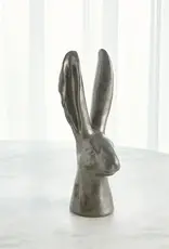 Medium Matte Silver Rabbit H16.25"