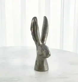 Medium Matte Silver Rabbit H16.25"