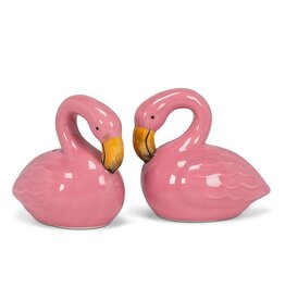 Sitting Flamingo Salt & Pepper H3"