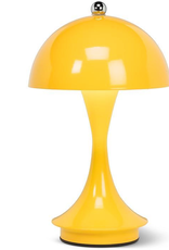 Yellow Dome Shade LED Lamp H10"