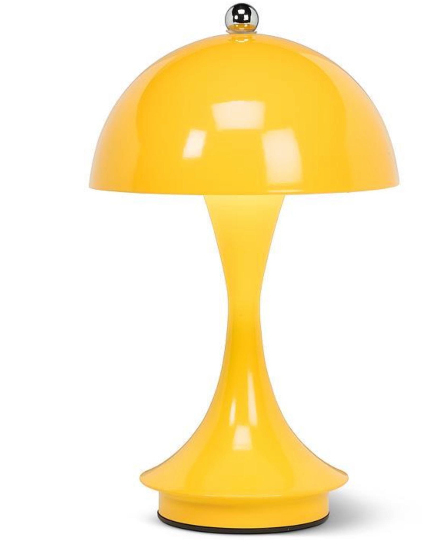 Yellow Dome Shade LED Lamp H10"