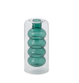Medium Green Abacus Budvase H7.25"