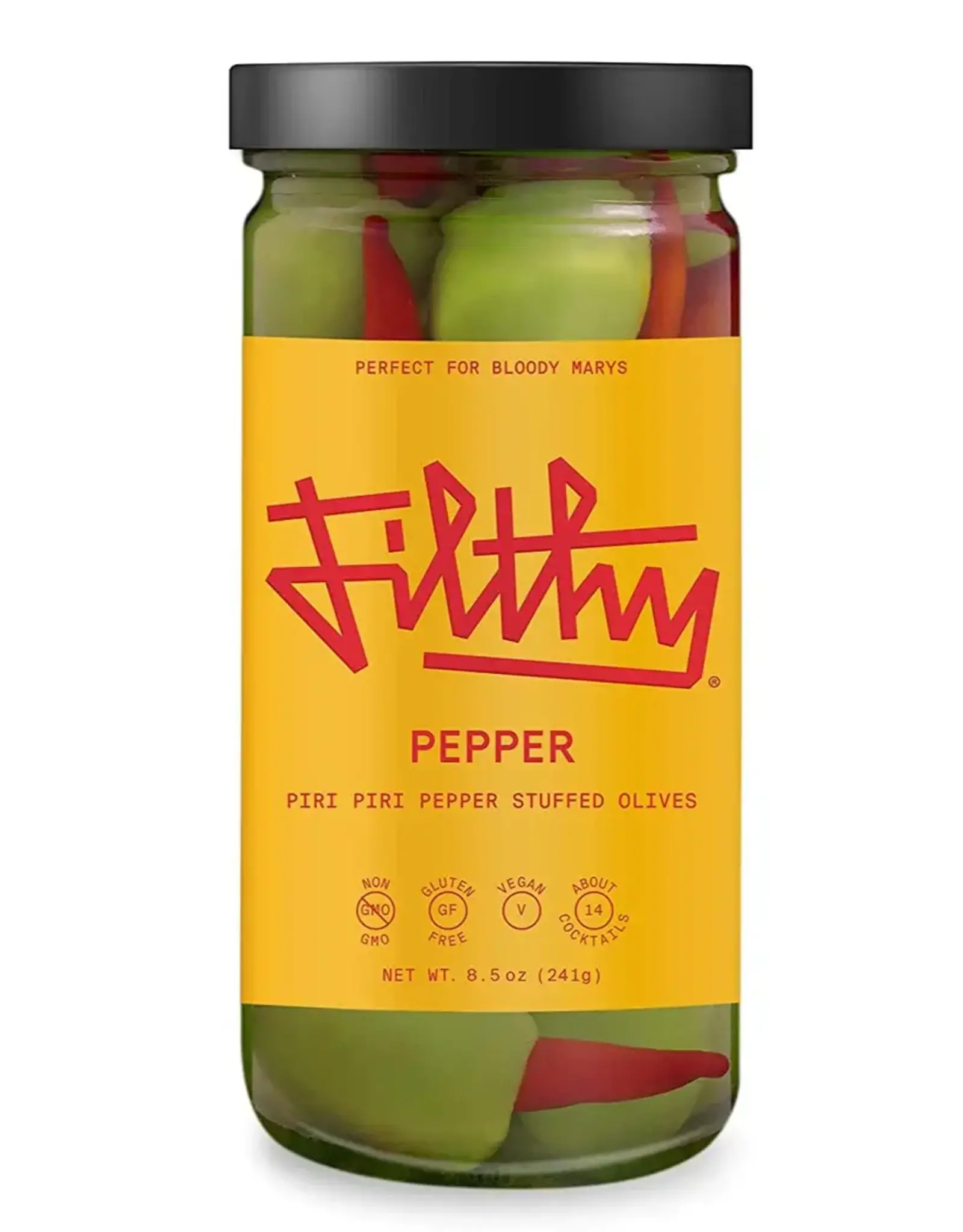 Filthy Hot Pepper Olives 8oz