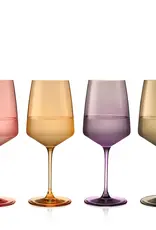Daybreak Crystal Wine Glasses - Assorted