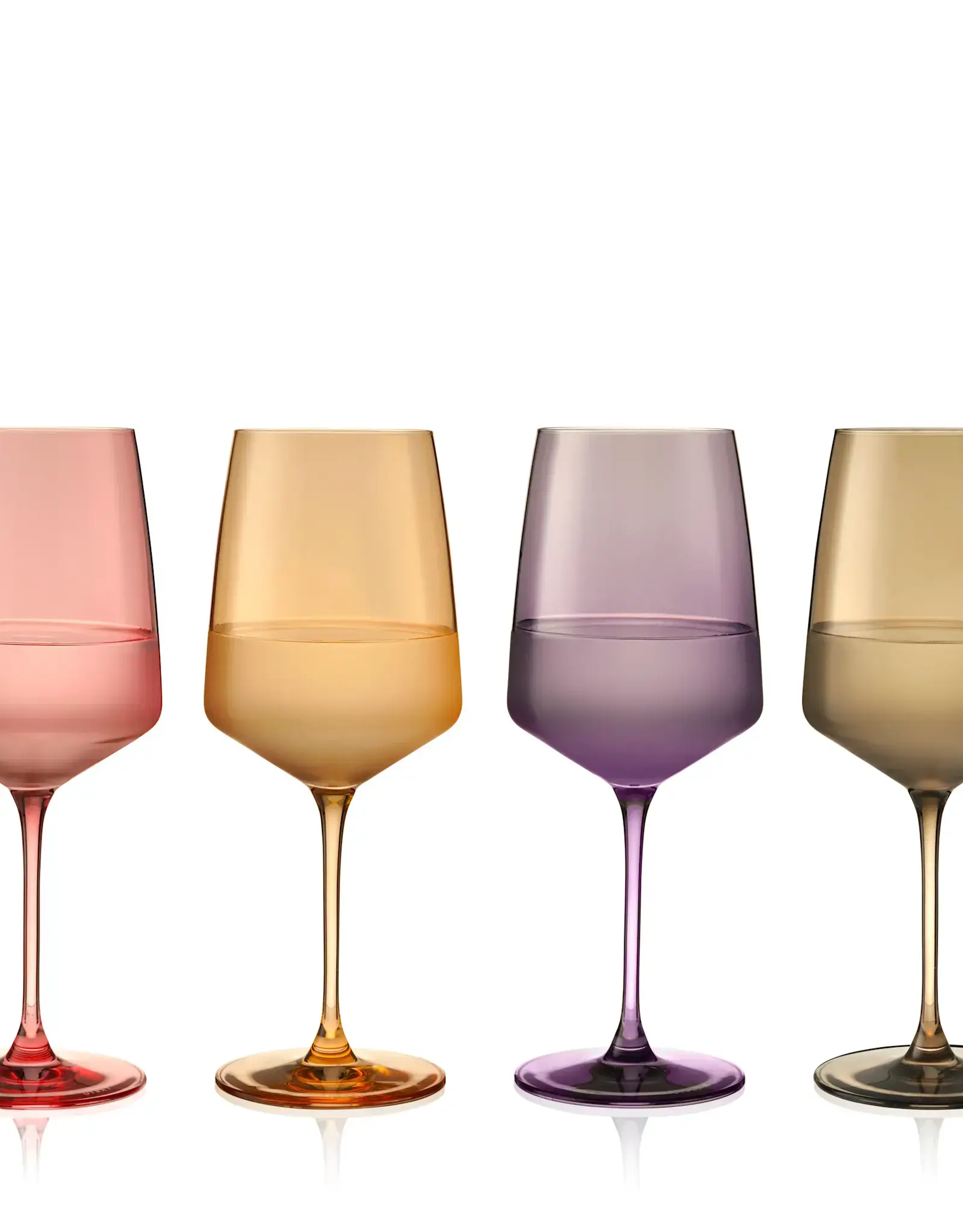Daybreak Crystal Wine Glasses - Assorted