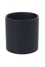 Small Black Cercle Pot D4.25" H4.25"