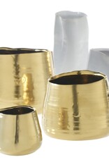 Medium Gold Tegan Pot D5.5" H4.5"