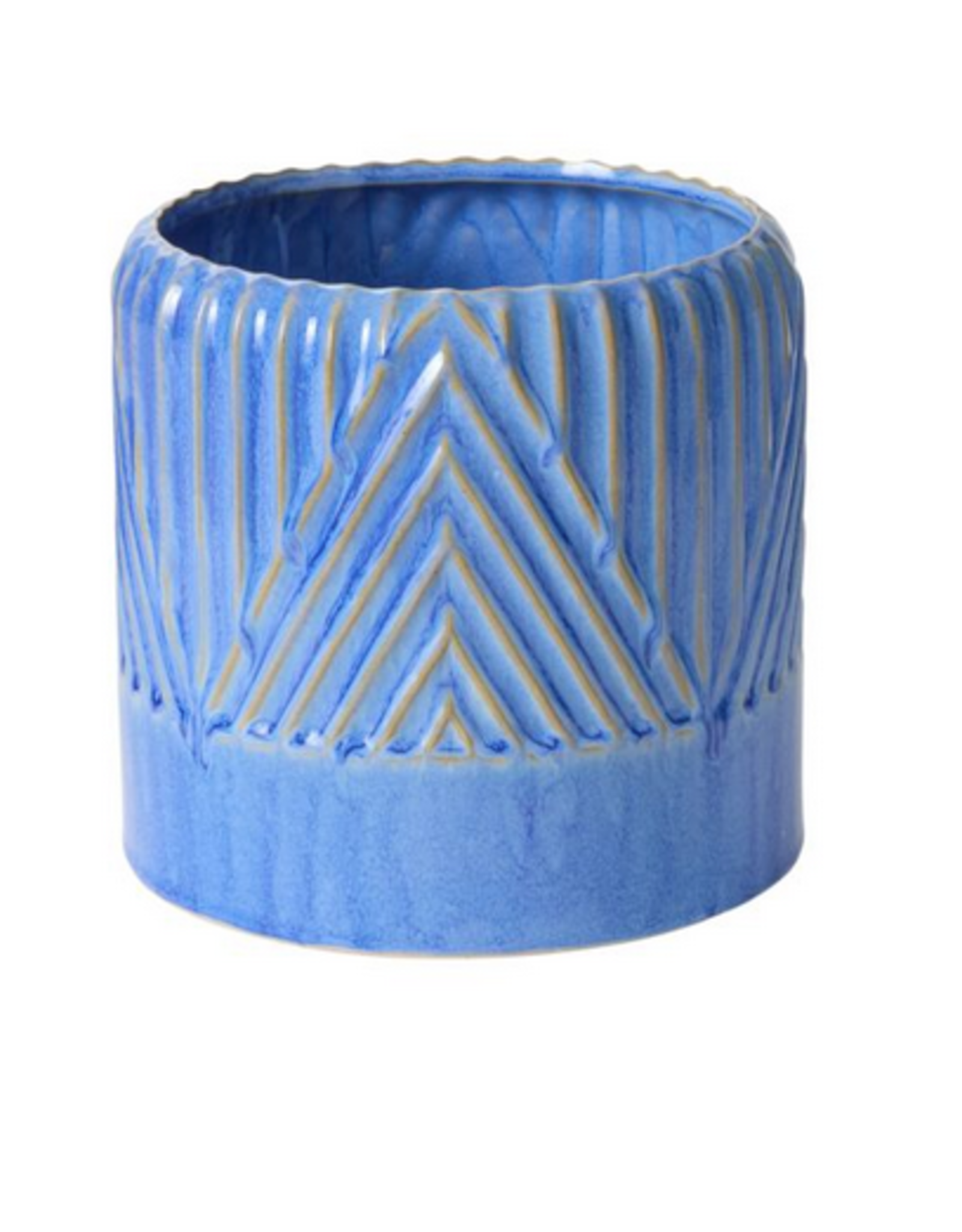 Large Blue Refresh Pot H7.25"
