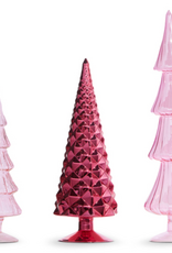 Medium Pink Glass Tree - H12"