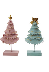 Metal Christmas Tree with Star/Bow - 2 Styles