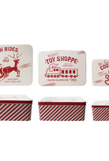 Medium Metal Box with Vintage Image